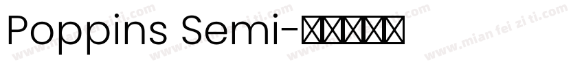 Poppins Semi字体转换